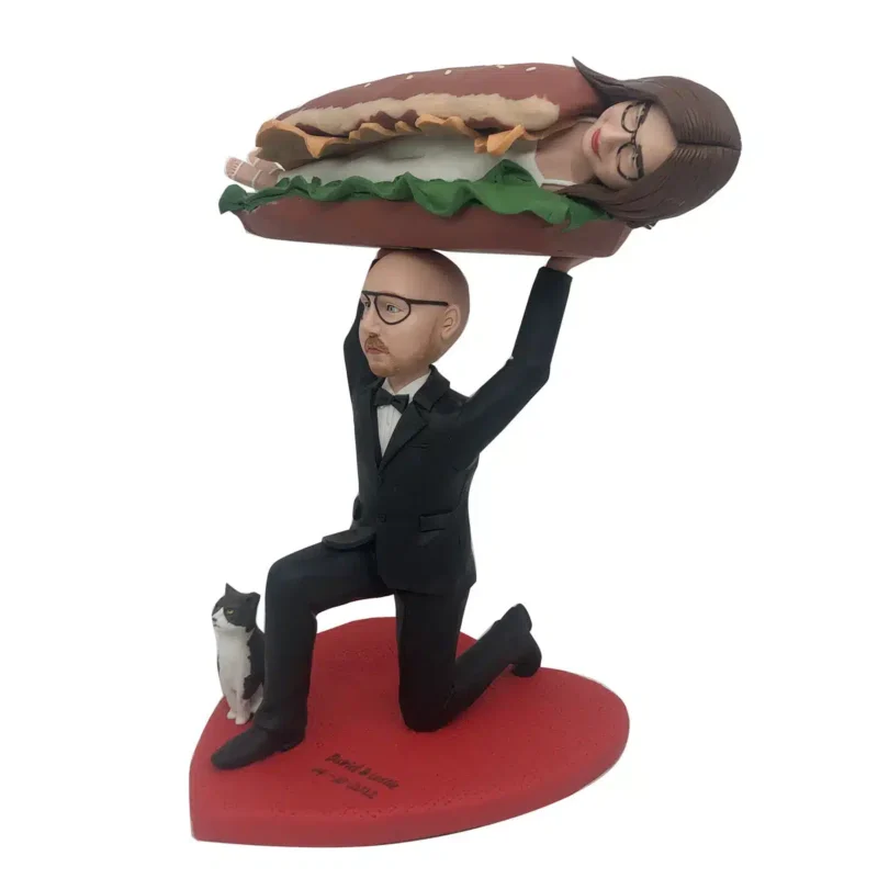 Burger-Funny-Style-Wedding-Bobblehead-Doll-d1