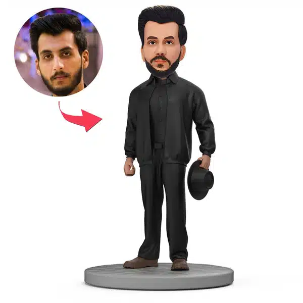 Custom-Bobblehead-Fashionable-Man-in-Dark-Green-Coat-With-Black-Scarf-d1