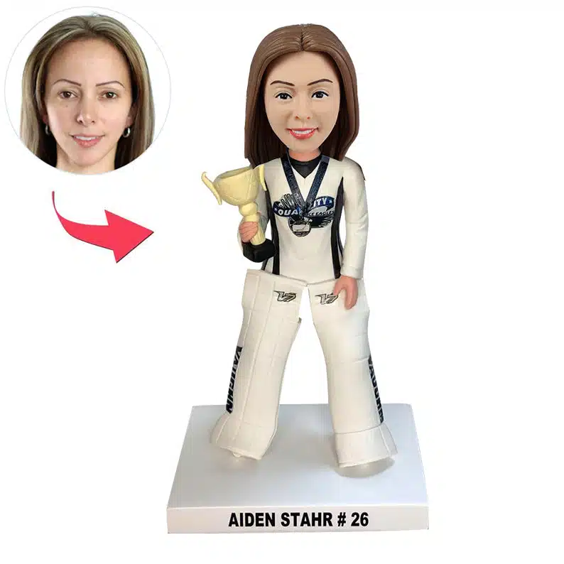 Custom bobblehead excited victory moment