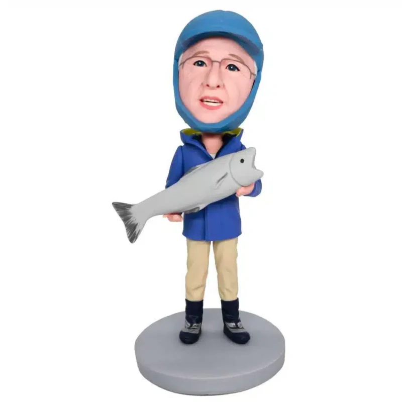 Male-Fisherman-In-Dark-Blue-T-shirt-With-Fishing-Rod-Custom-Figure-Bobbleheads-d1
