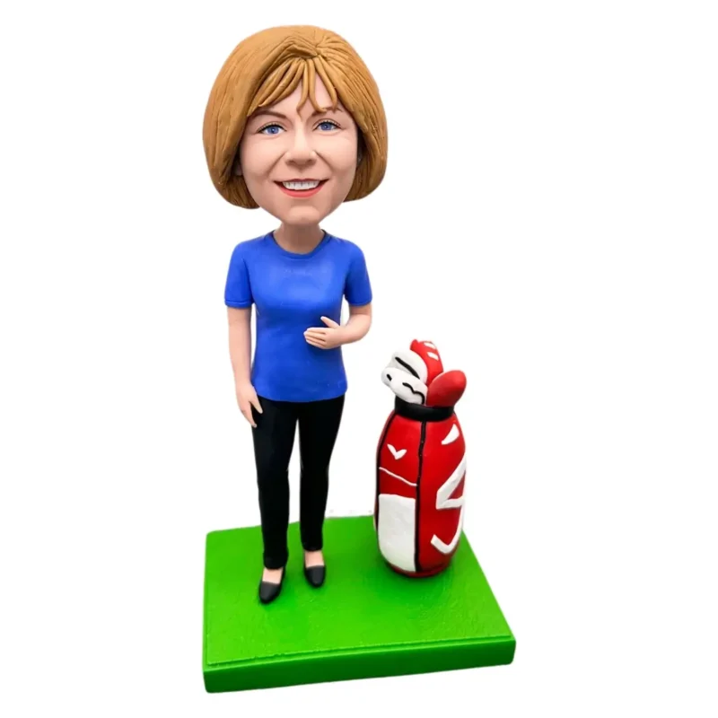 Custom Golf Bobble Head-Boss Statue Play Personalized Golf