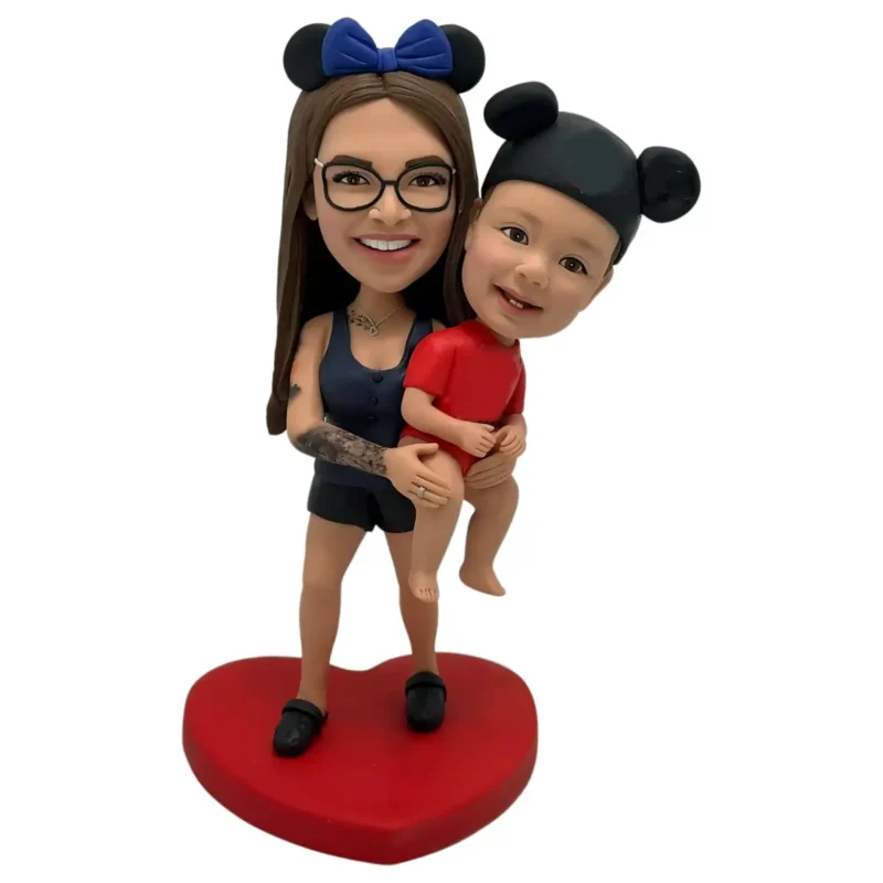 Custom Mothers Shake Doll Head Holding Baby-Mother Gift