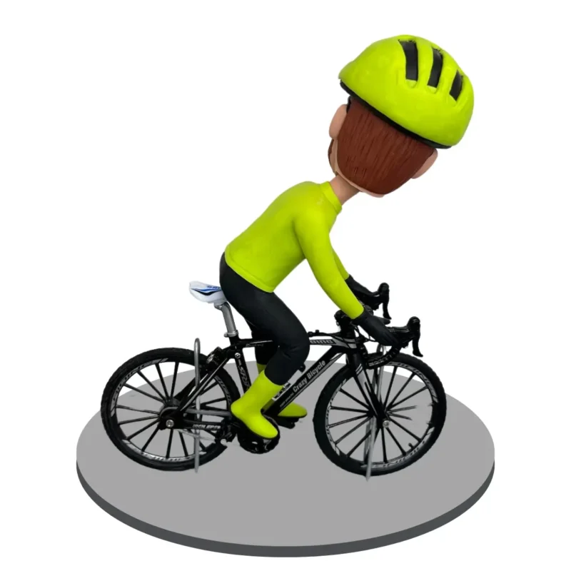 Custom Rider Bobble Head-Personalized Bike Figure-Custom Rider Sculpture Birthday Gift-Custom Bobble Head Mountain Bike Racing-D1