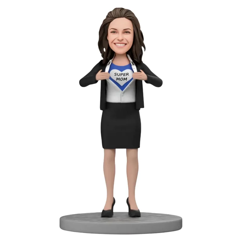 Custom Super Mom Bobble Carved Letters-Personalized Mother's Day Gifts