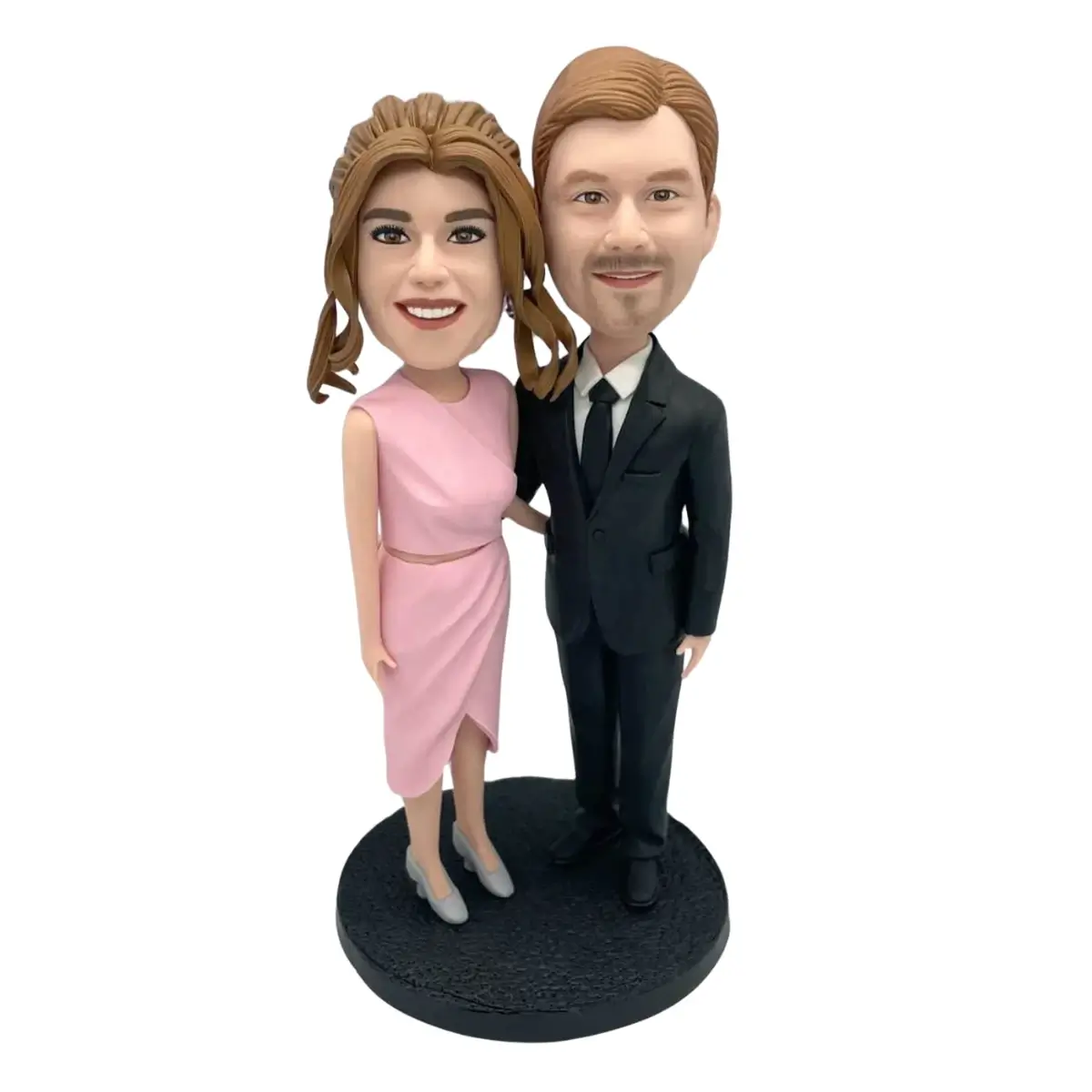 Custom couple bobblehead doll heads-personalized happy couple bobblehead doll heads