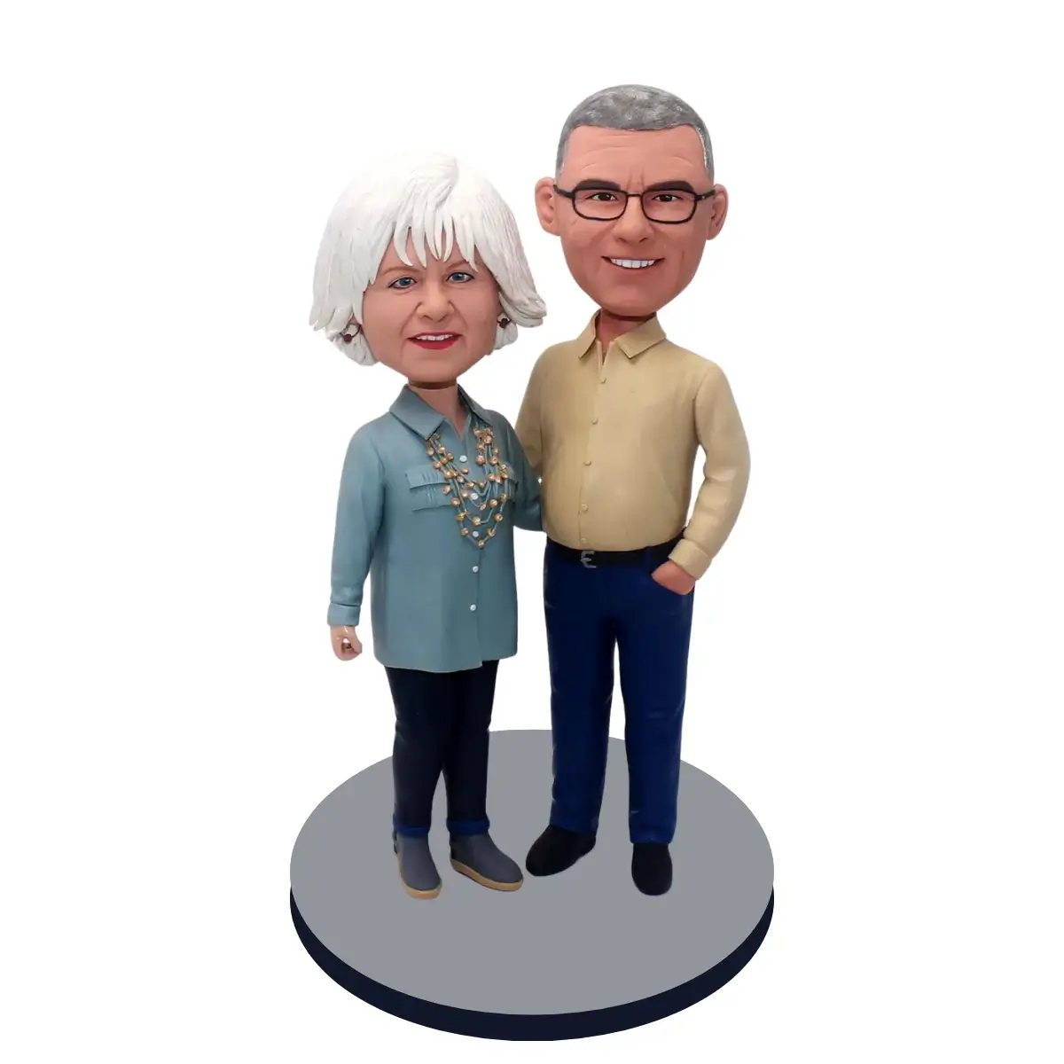 Custom parents bob-Custom couple figures-Custom couple bob anniversary gift