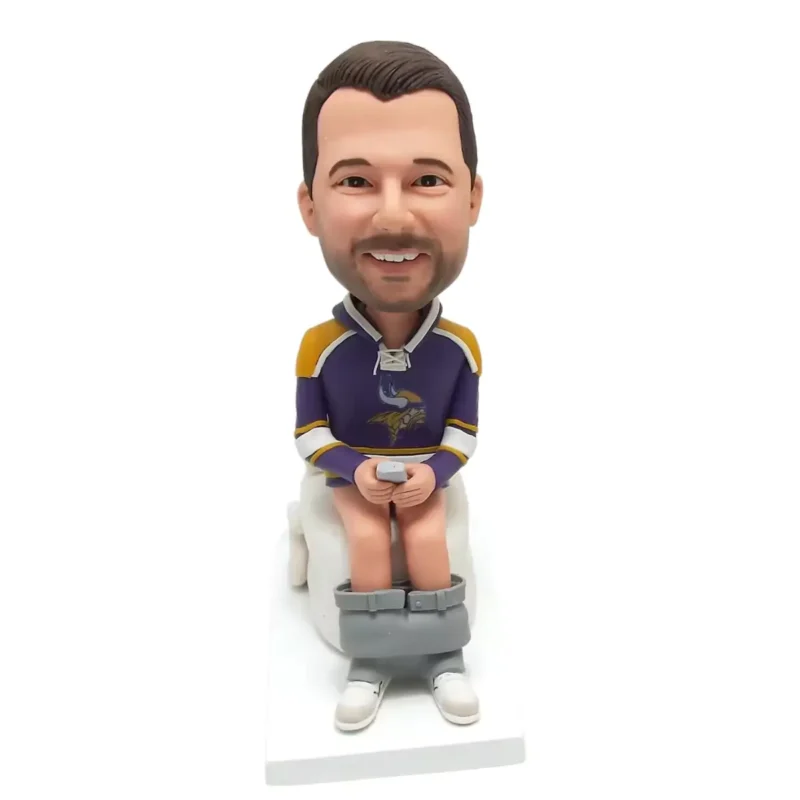 Custom poop man head bobblehead doll head-personalized funny picture