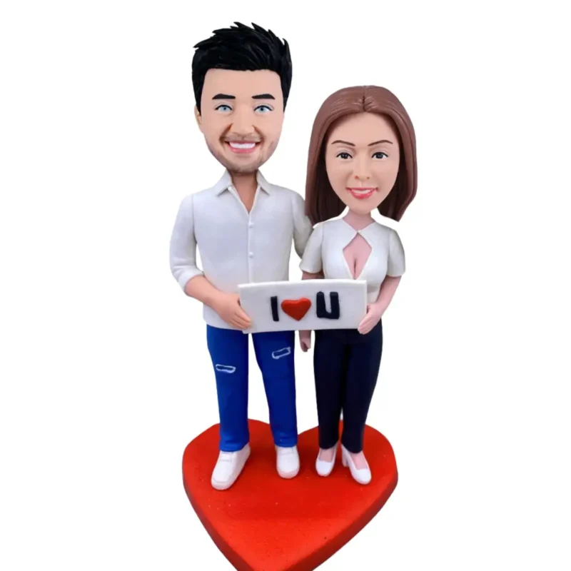 Personalised Valentine Gift Couple Bobblehead