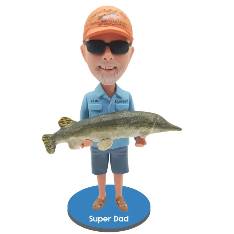 Personalized custom fishing bob-Custom Father's Day Gifts-Fisherman's Bobble Gifts