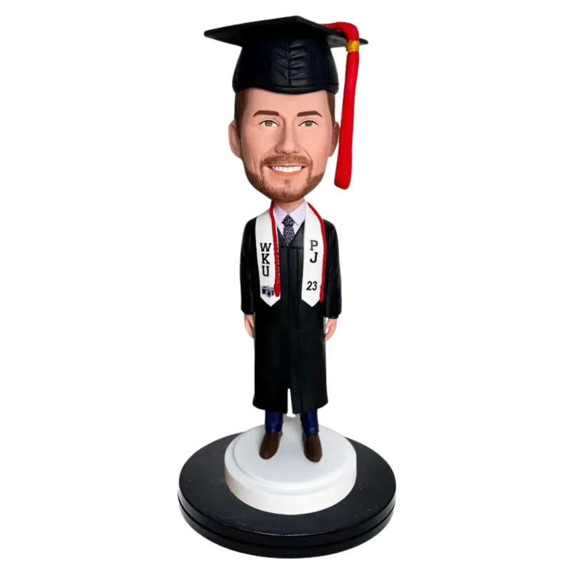Custom Dr. bobblehead doll head-Custom graduate bobblehead doll head-Custom scientist statue