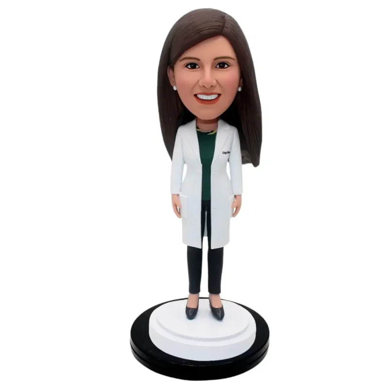 Custom Female Doctor Bubble Head-Custom Medical Student Map
