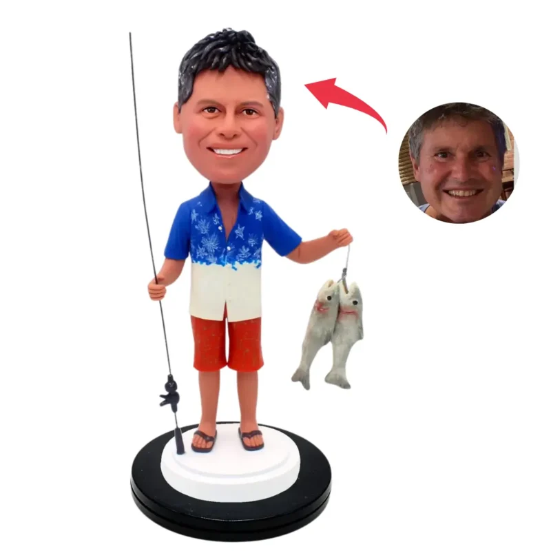 Custom Fishing Expert Bubbleheads-Custom Wild Fishing Bubbleheads