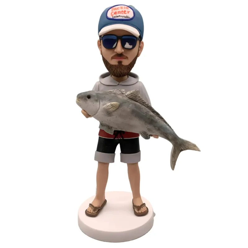 Custom Fishing Expert-Fisherman Bobble Head-Personalized Souvenirs_Prizes