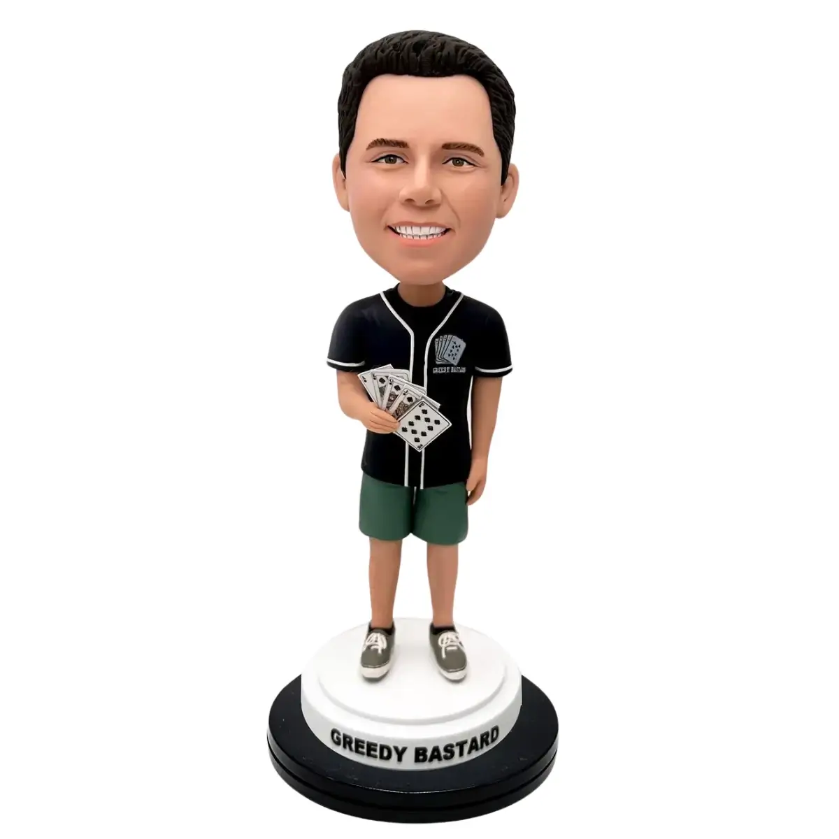 Custom Poker King Bubble Head-Custom Poker Player Statue