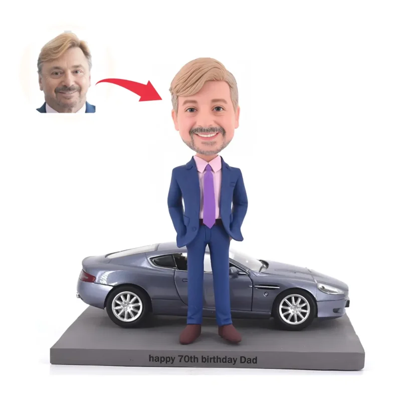 Custom bob and sports car-personalized gift for dad-bob desk