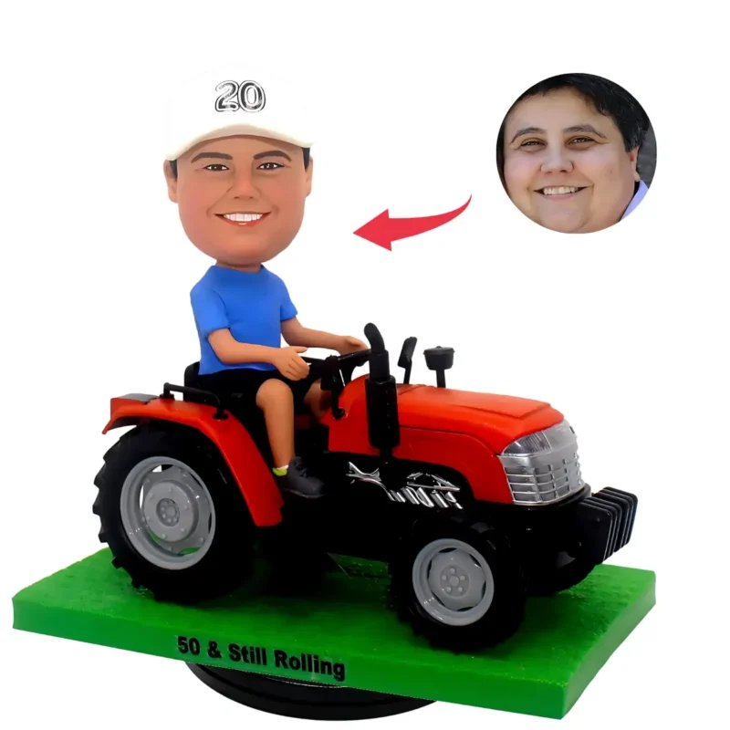 Custom tractor bobblehead-Custom lawn bobblehead-Custom electric bobblehead