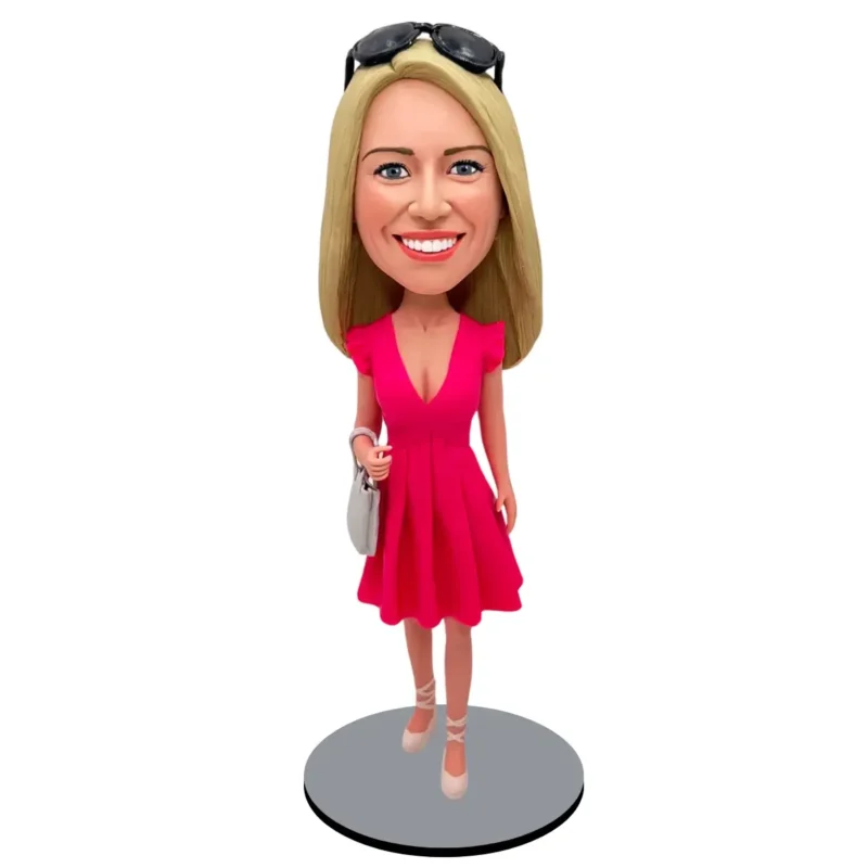 Perfect gift for her-custom female bobblehead doll head